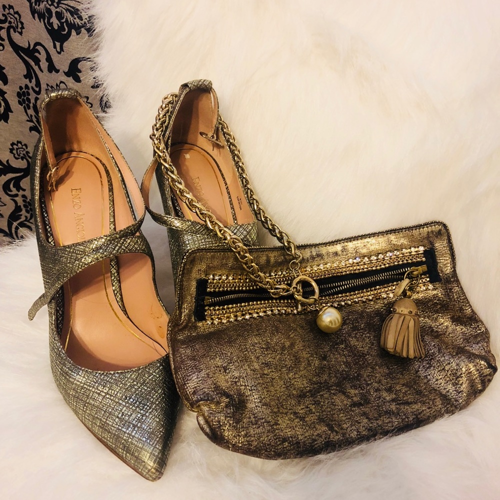Chloe Clutch Gold